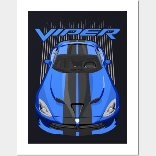 Viper SRT-blue and black Posters and Art